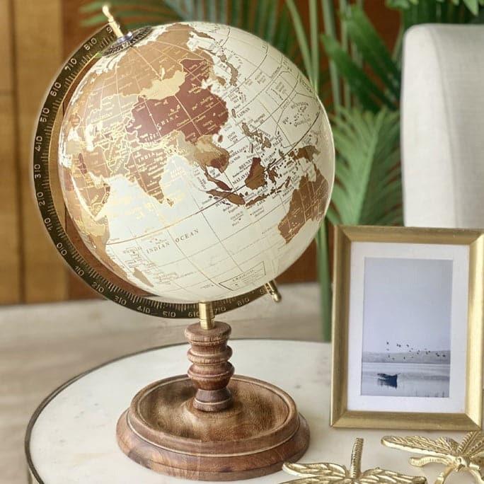 Buy Showpieces - Marco Polo Wander Wheel Globe Showpiece at Vaaree online