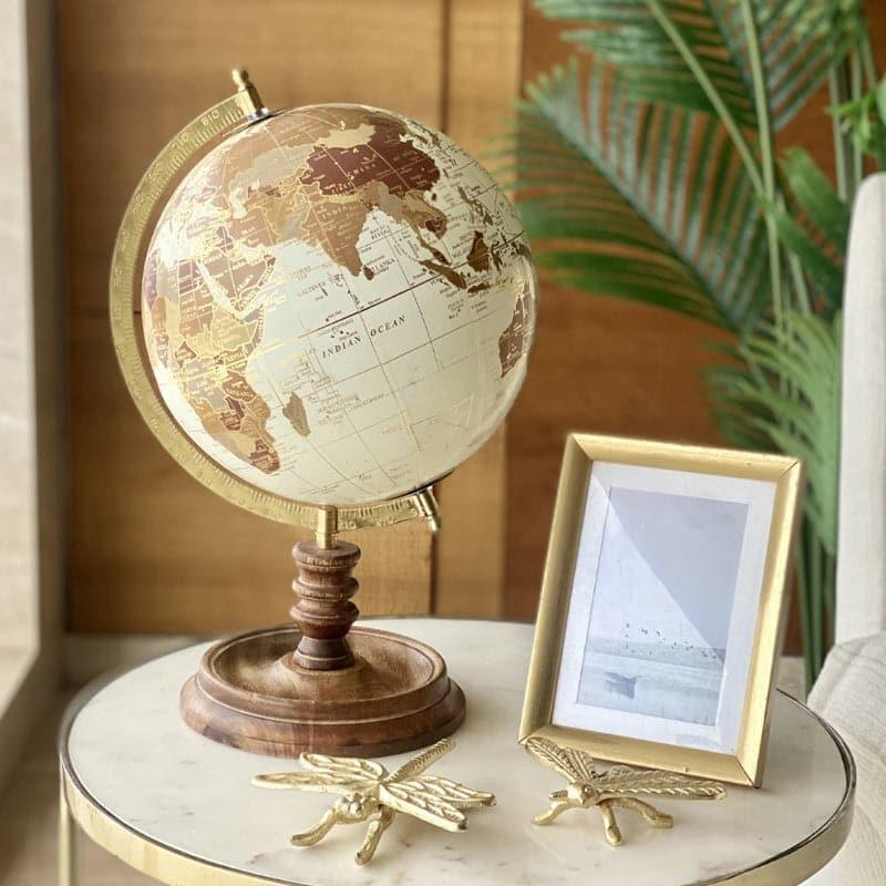 Buy Marco Polo Wander Wheel Globe Showpiece Showpieces from Vaaree