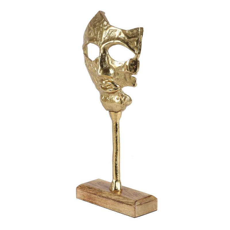 Buy Masque Glare Showpiece - Gold Showpiece from Vaaree