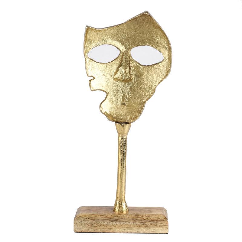 Buy Masque Glare Showpiece - Gold Showpiece from Vaaree