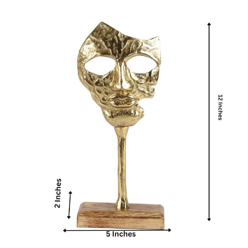 Buy Masque Glare Showpiece - Gold Showpiece from Vaaree