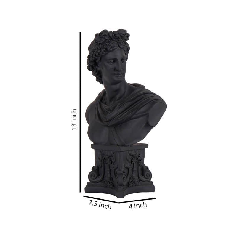 Buy Maximus Roman Man Sculpture Showpiece - Black Showpieces from Vaaree