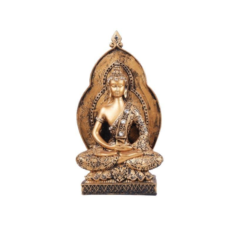 Showpieces - Meditating Buddha Halo Showpiece