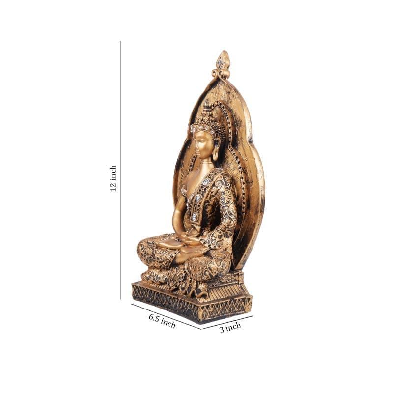 Buy Meditating Buddha Halo Showpiece Showpieces from Vaaree