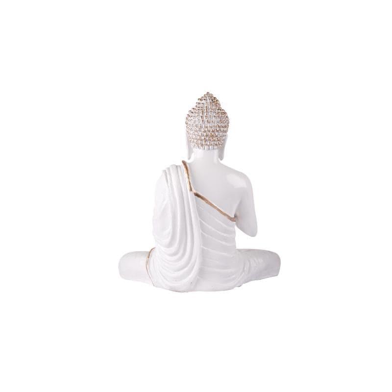 Buy Meditative Aura Buddha Showpiece - White Showpieces from Vaaree