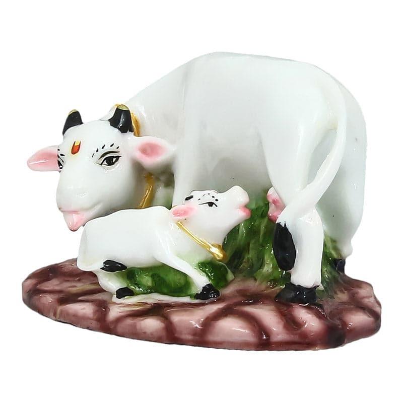 Buy Mother Cow And Calf Showpiece Showpieces from Vaaree