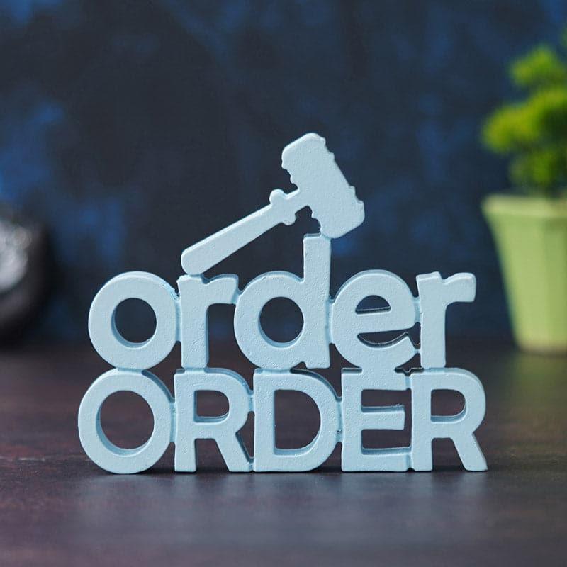 Buy Order Hammer Typography Showpiece Showpieces from Vaaree