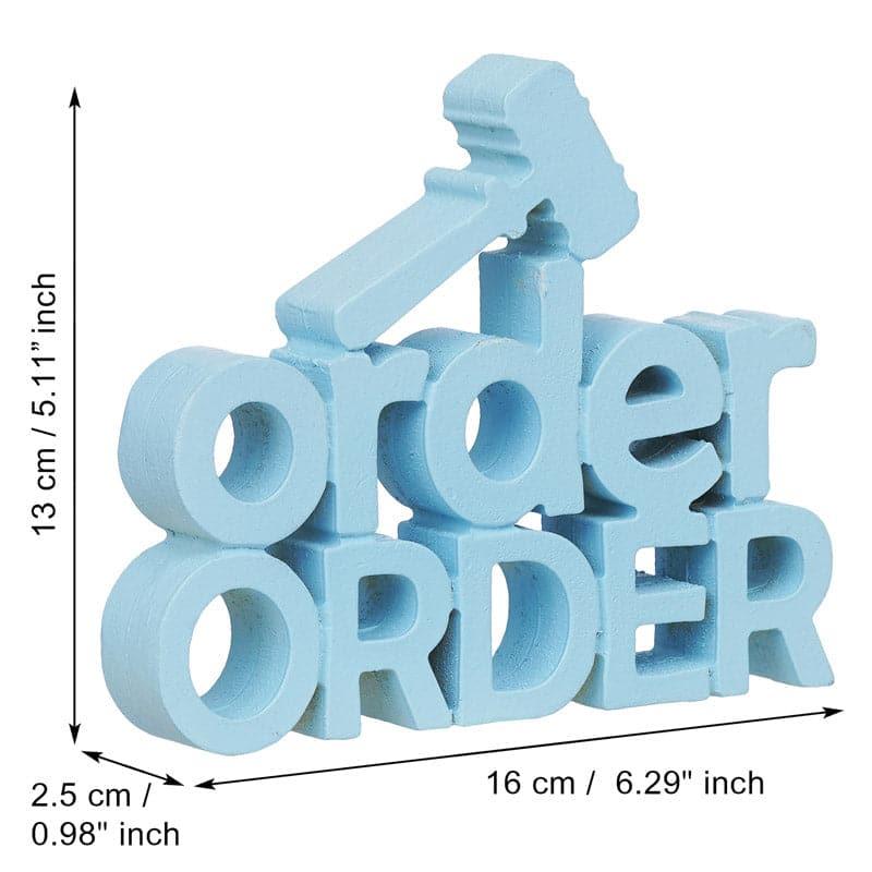 Buy Order Hammer Typography Showpiece Showpieces from Vaaree