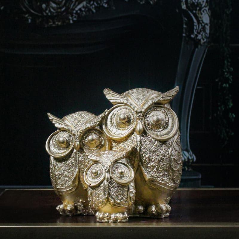 Buy Owl Town Showpiece - Gold Showpieces from Vaaree