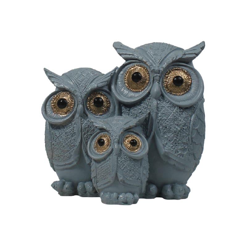 Buy Owl Town Showpiece - Grey Showpieces from Vaaree