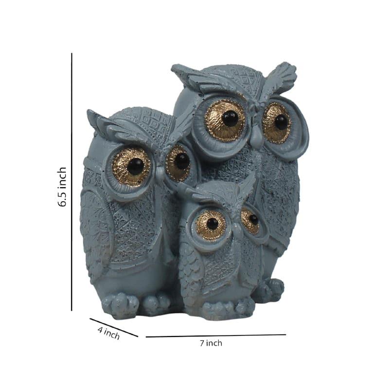 Buy Owl Town Showpiece - Grey Showpieces from Vaaree