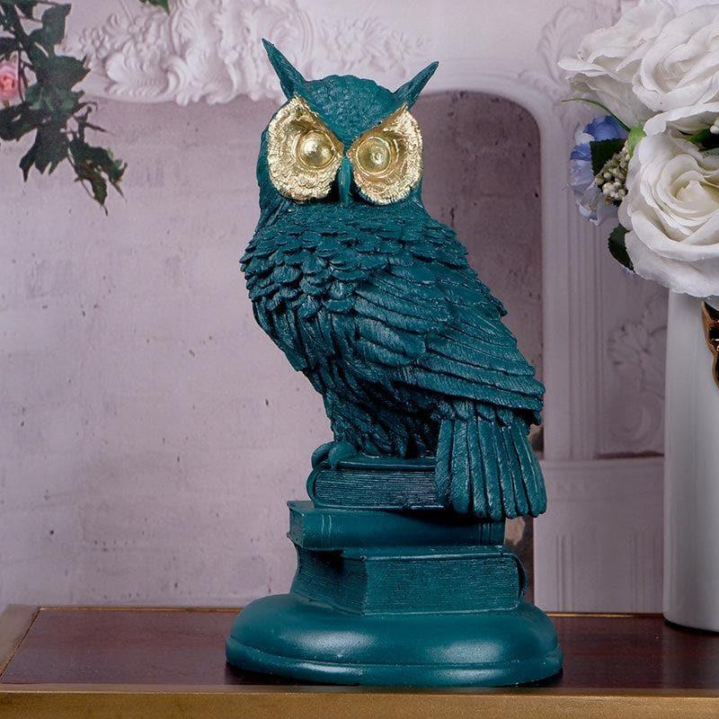 Buy Owlchemy Showpiece - Teal Showpieces from Vaaree