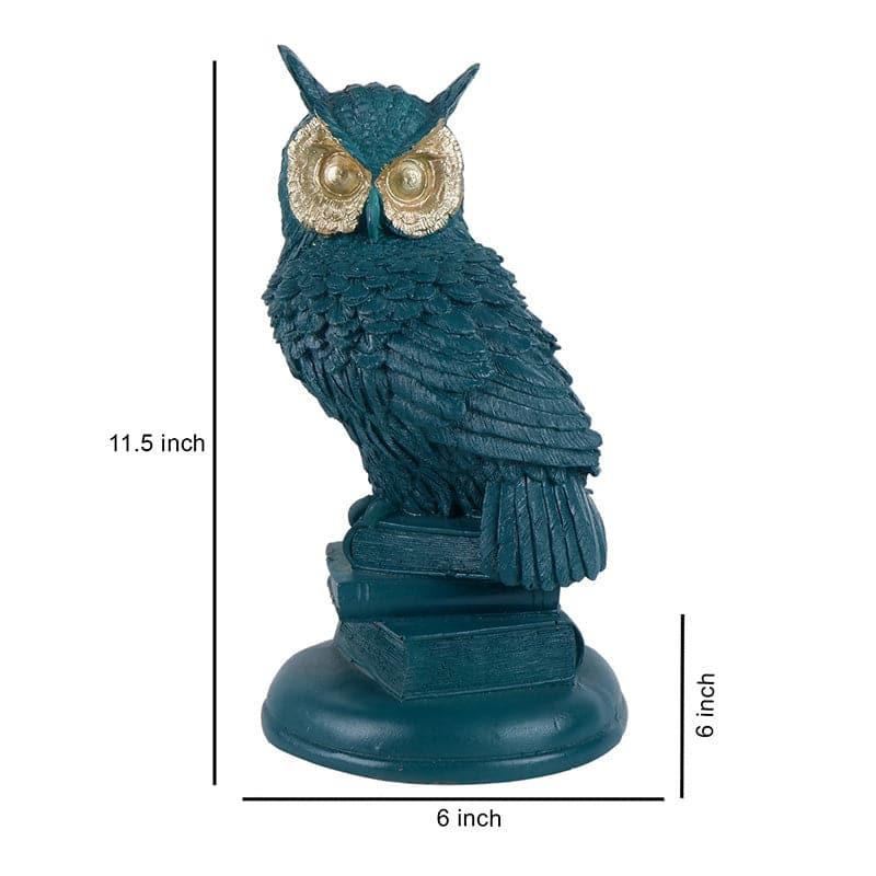 Buy Owlchemy Showpiece - Teal Showpieces from Vaaree