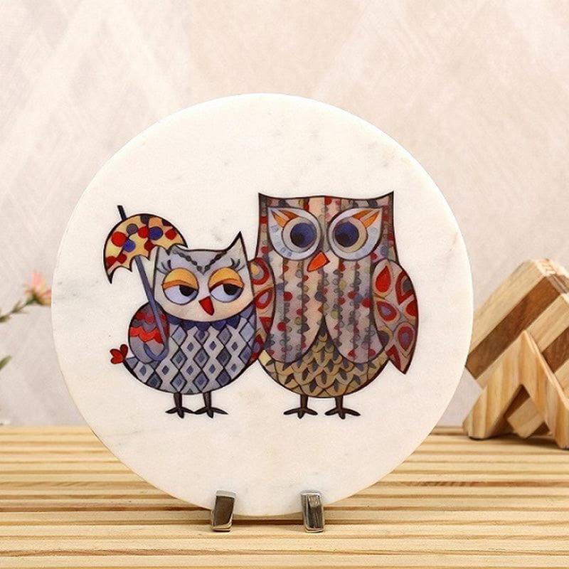 Buy Owlery Marble Showpiece Showpieces from Vaaree