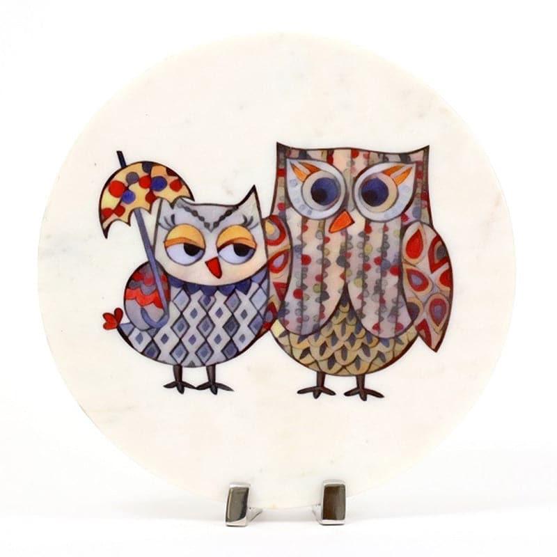 Buy Owlery Marble Showpiece Showpieces from Vaaree