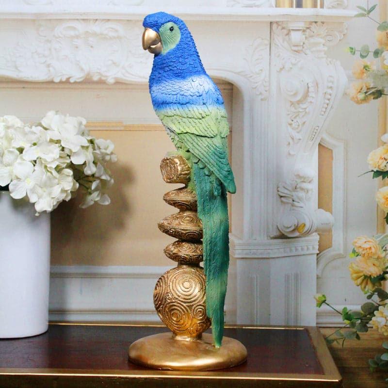 Buy Parrot Whistle Showpiece - Green & Blue Showpieces from Vaaree