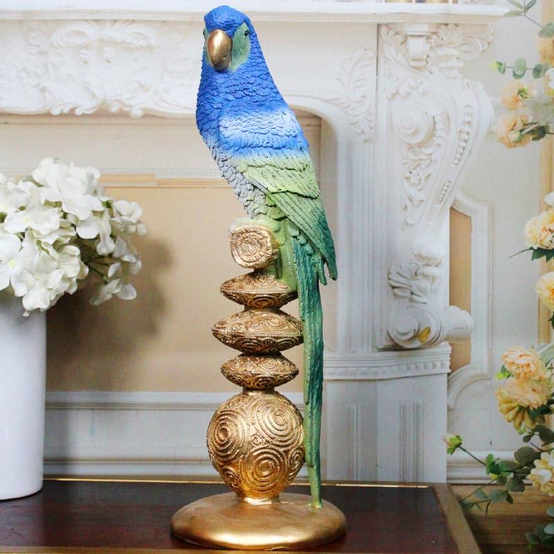 Buy Parrot Whistle Showpiece - Green & Blue Showpieces from Vaaree