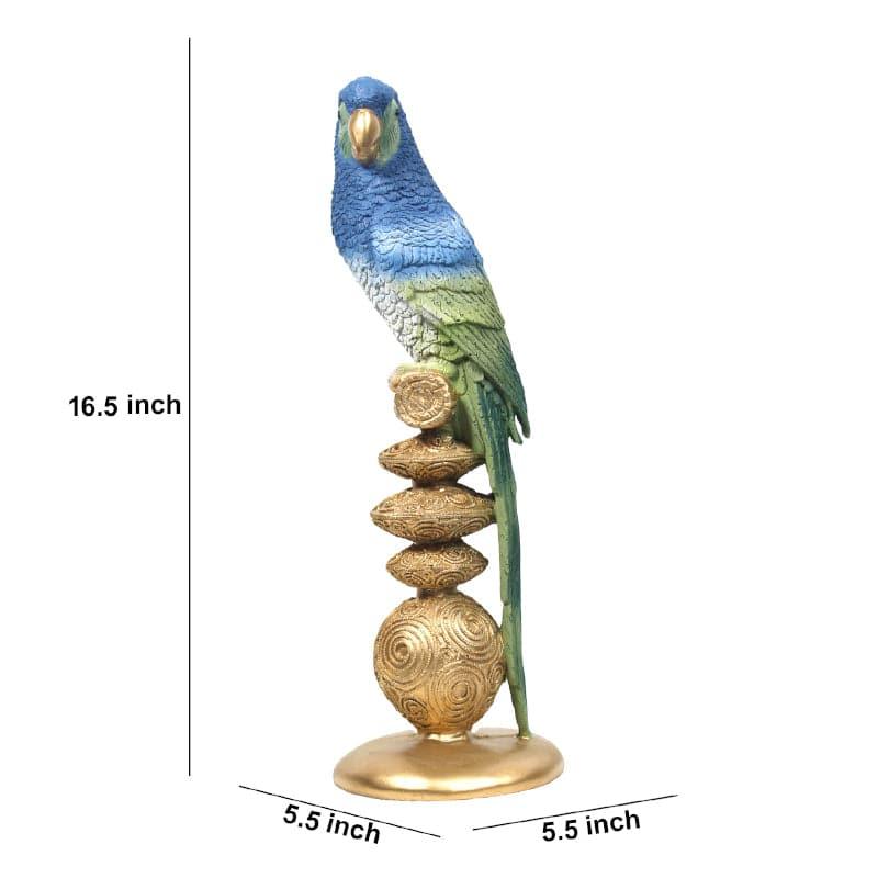 Buy Parrot Whistle Showpiece - Green & Blue Showpieces from Vaaree