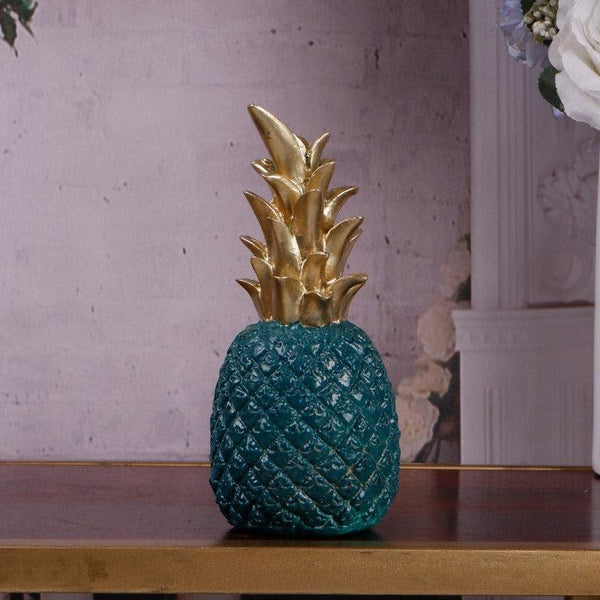 Showpieces - Pineapple Poly Showpiece - Green & Gold