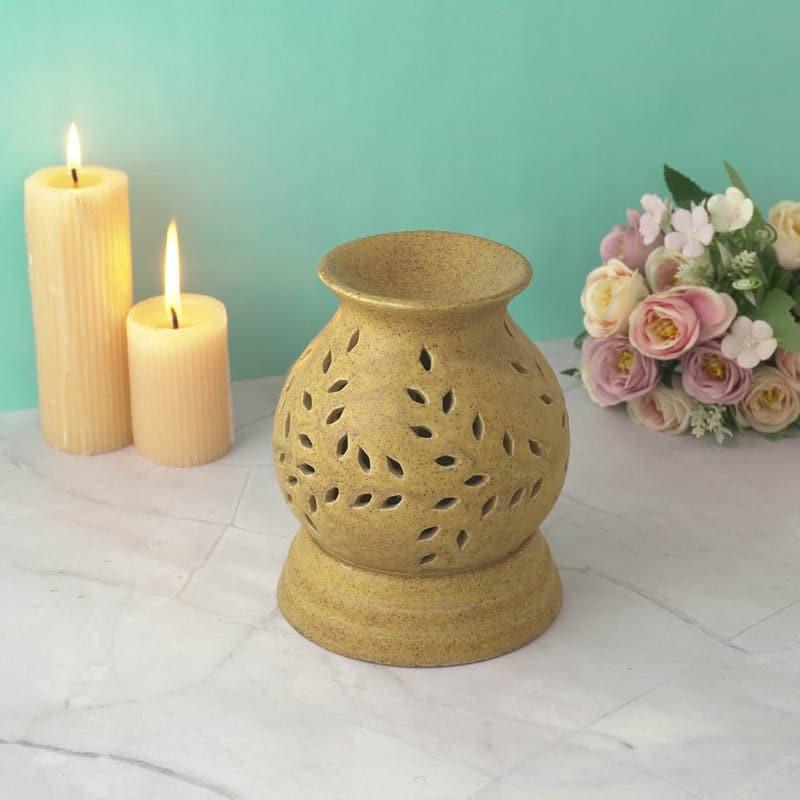 Buy Pot Shaped Oil Diffuser - Brown Showpieces from Vaaree