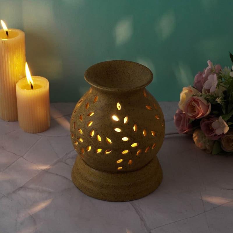 Buy Pot Shaped Oil Diffuser - Brown Showpieces from Vaaree