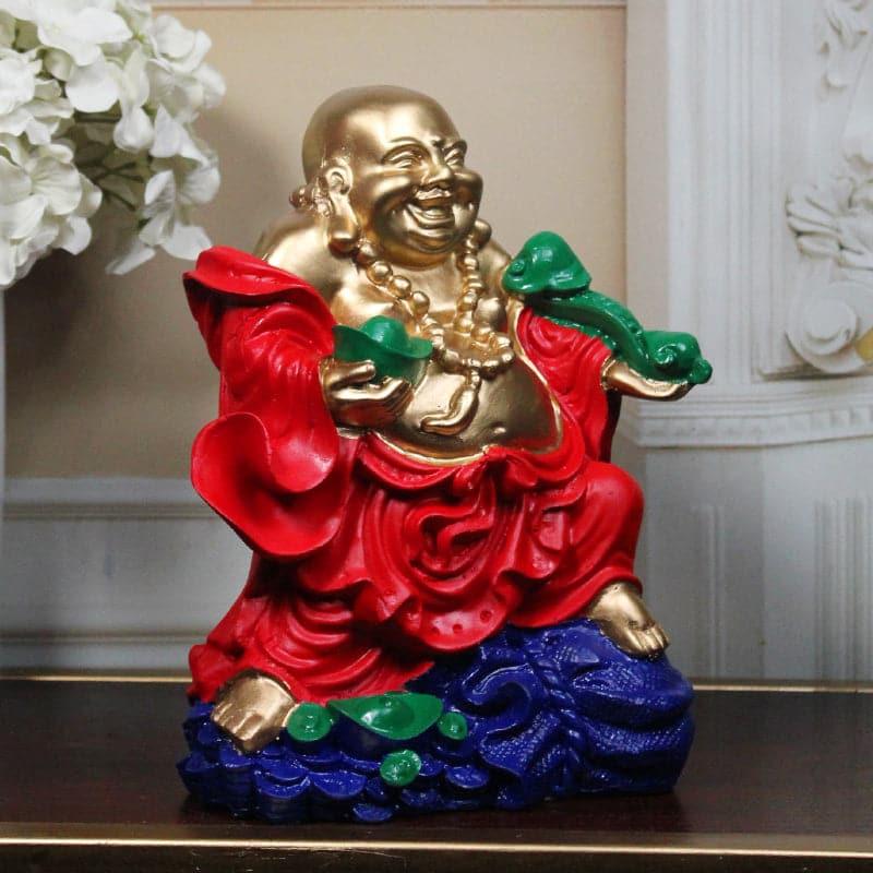 Showpieces - Prosper Play Laughing Buddha Showpiece - Red