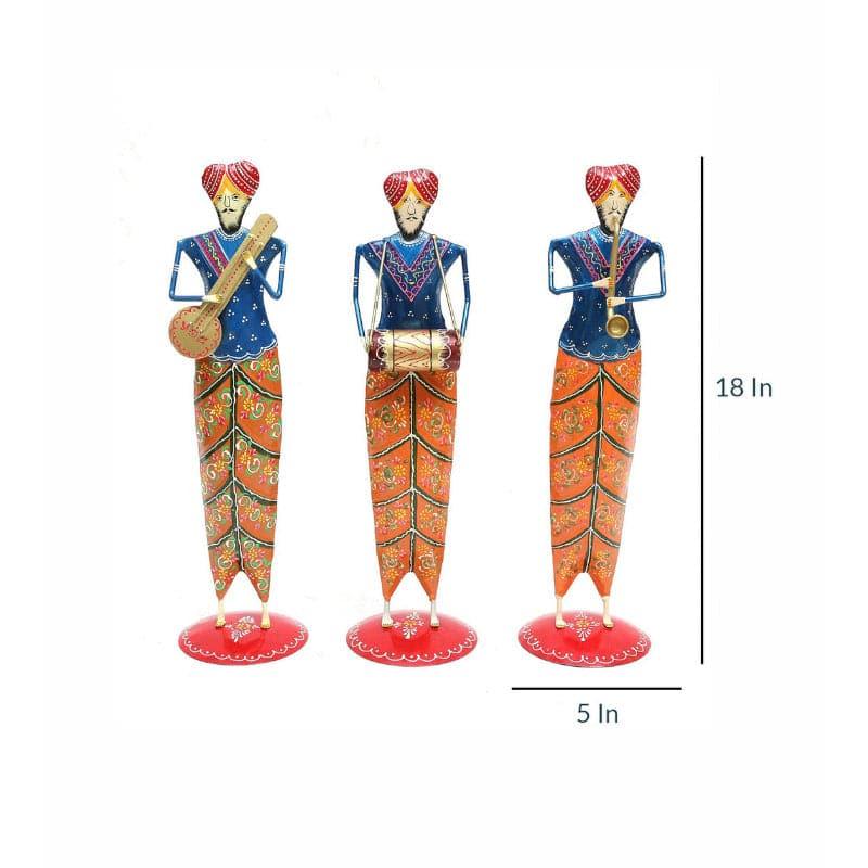 Buy Rajasthani Musical Showpiece - Set Of Three Showpieces from Vaaree