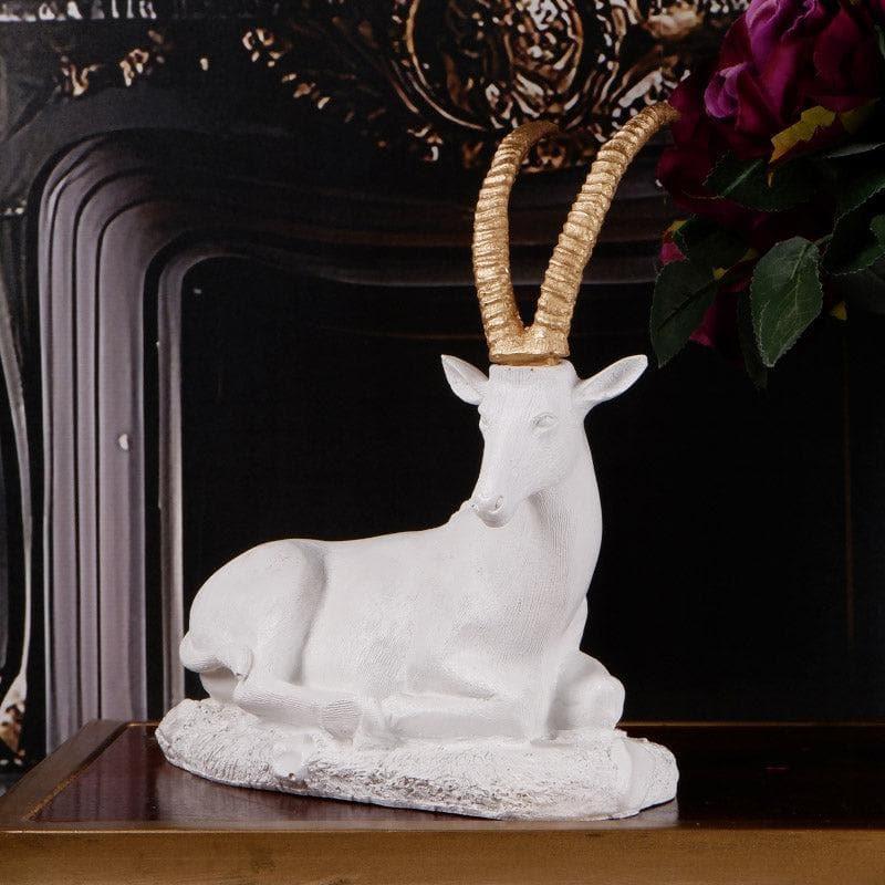 Buy Rego Stag Showpiece - White Showpieces from Vaaree