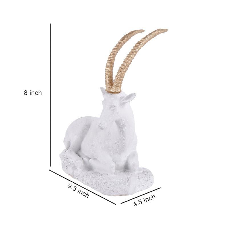 Buy Rego Stag Showpiece - White Showpieces from Vaaree