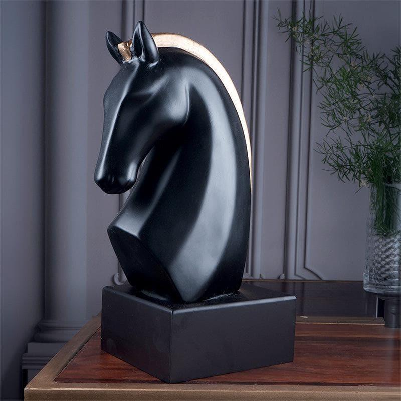 Buy Royal Stallion Showpiece - Black Showpieces from Vaaree