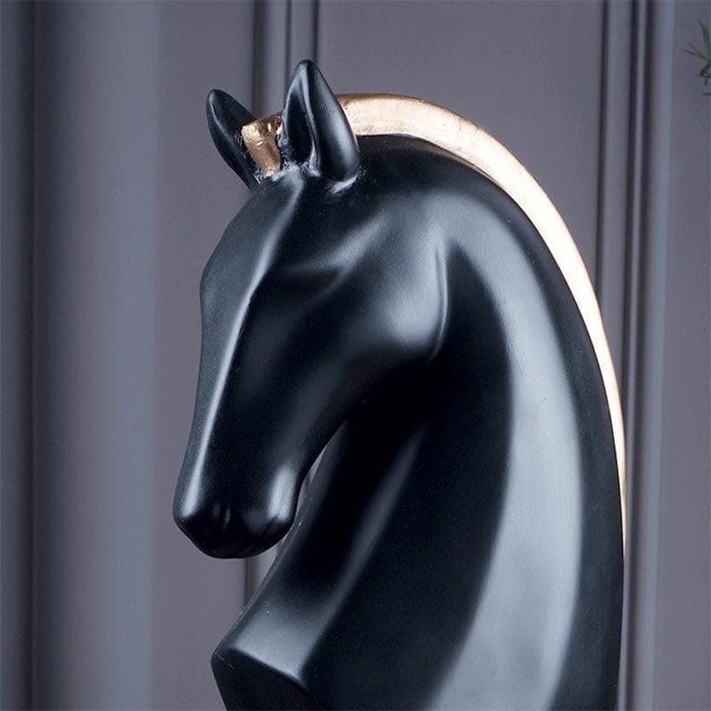 Buy Royal Stallion Showpiece - Black Showpieces from Vaaree