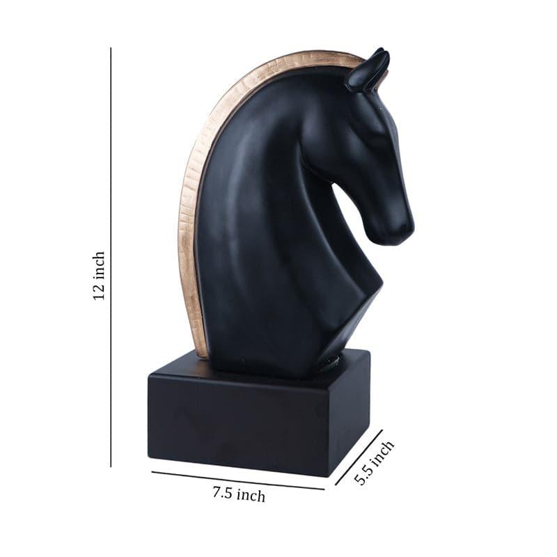 Buy Royal Stallion Showpiece - Black Showpieces from Vaaree