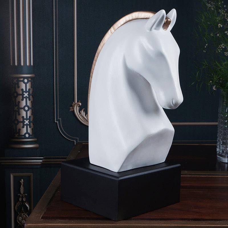 Buy Royal Stallion Showpiece - White Showpieces from Vaaree