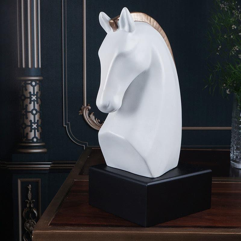 Buy Royal Stallion Showpiece - White Showpieces from Vaaree