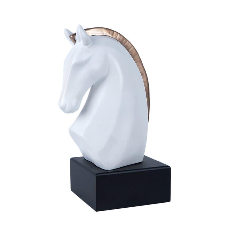 Buy Royal Stallion Showpiece - White Showpieces from Vaaree