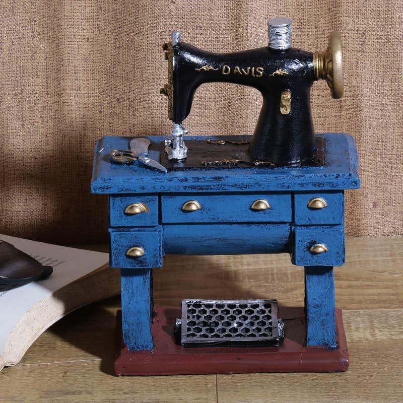 Buy Rustic Sewing Machine Table Accent Showpieces from Vaaree