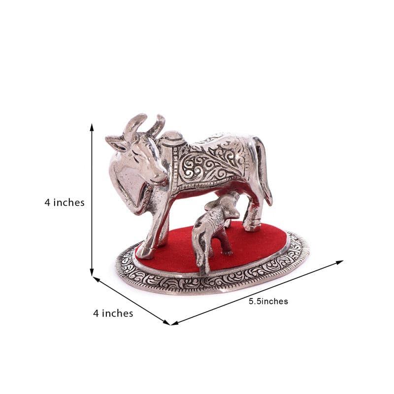 Buy Sacred Cow And Calf Showpiece Showpieces from Vaaree