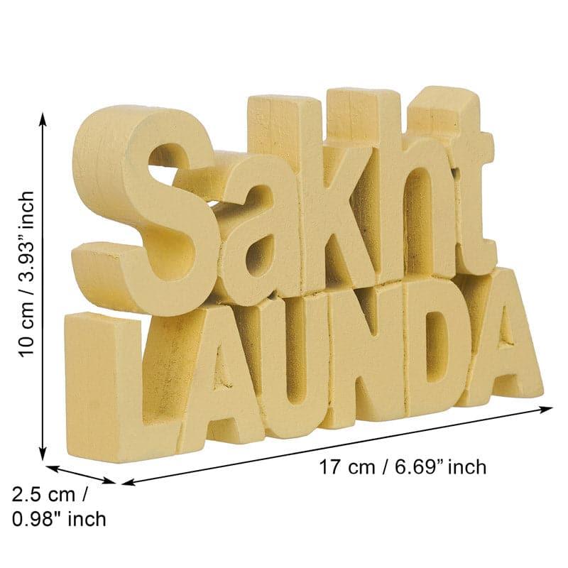 Buy Sakht Launda Typography Showpiece Showpieces from Vaaree