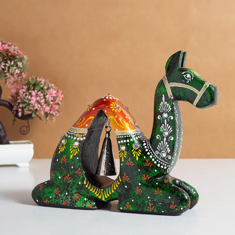 Buy Sand Sailer Handpianted Showpiece - Green Showpieces from Vaaree