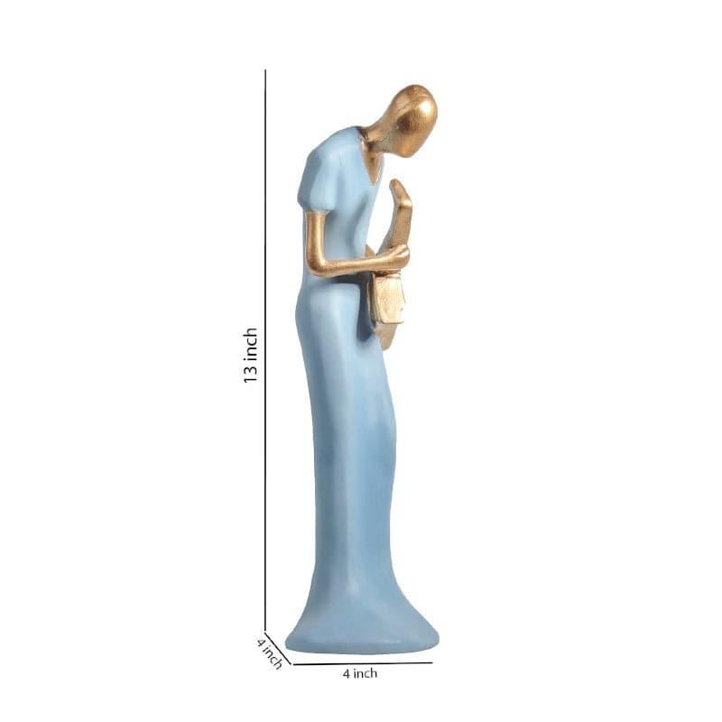 Buy Saxophone Symphony Showpiece - Blue Showpieces from Vaaree