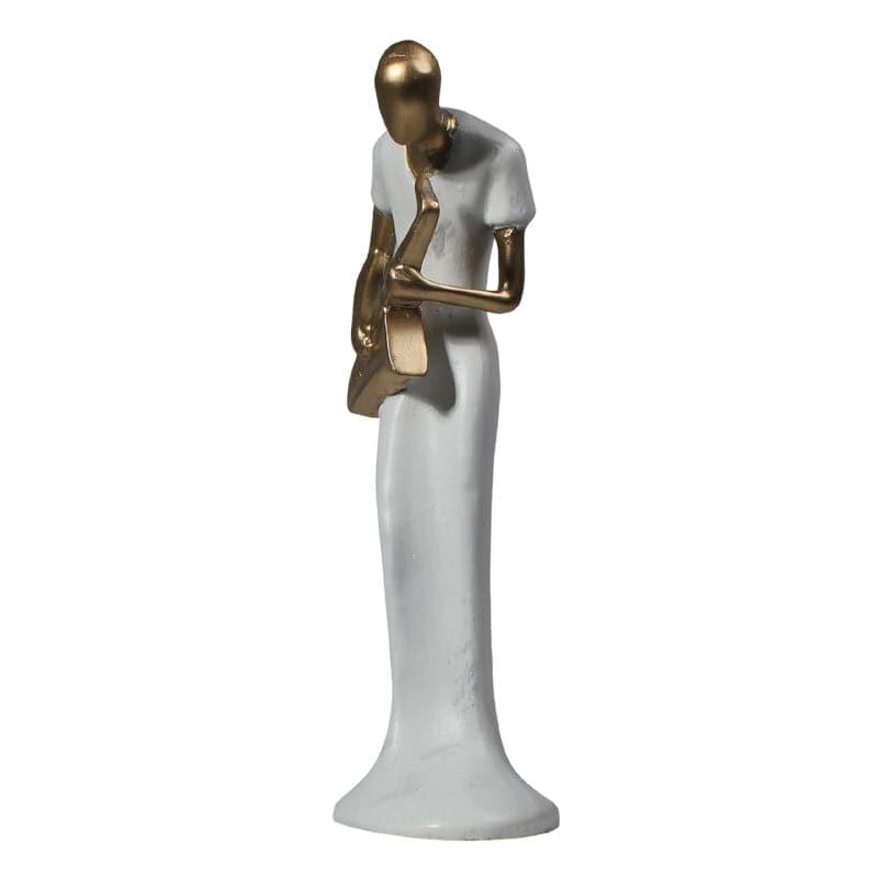 Buy Saxophone Symphony Showpiece - White Showpieces from Vaaree