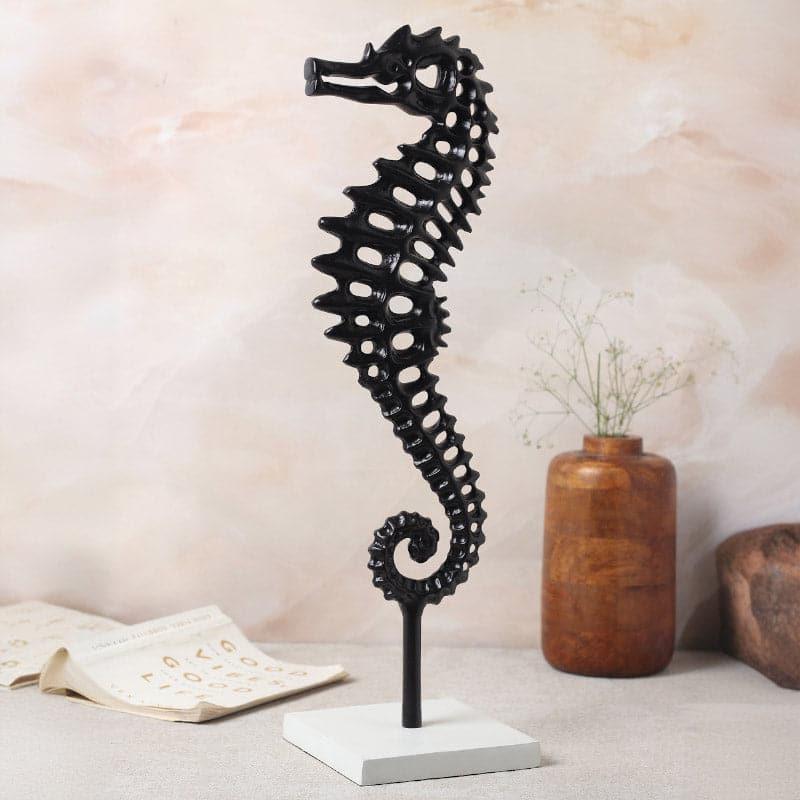 Buy Seahorse Shine Showpiece - Black Showpieces from Vaaree