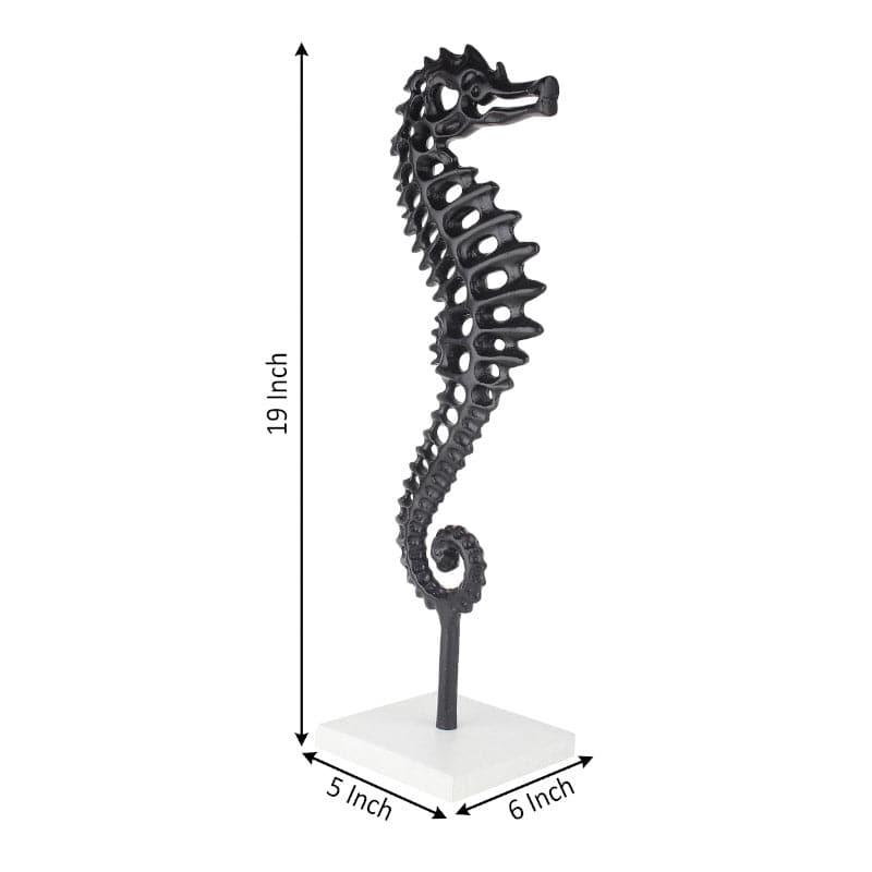 Buy Seahorse Shine Showpiece - Black Showpieces from Vaaree