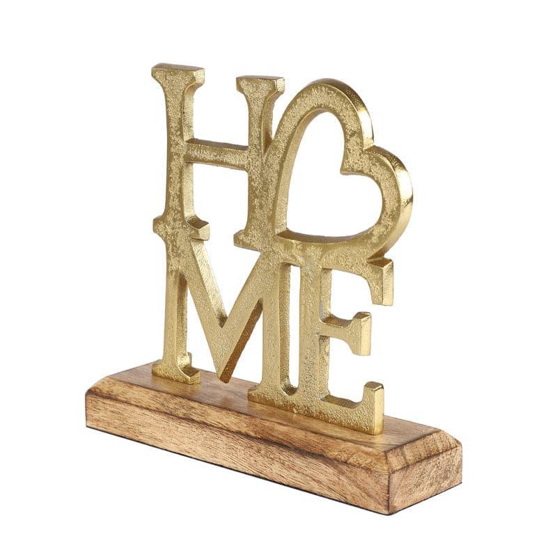 Buy Serene Home Typography Showpiece - Gold Showpieces from Vaaree