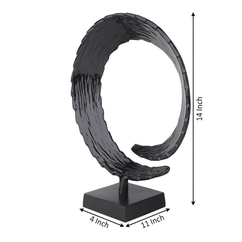 Buy Serene Spiral Showpiece - Black Showpiece from Vaaree