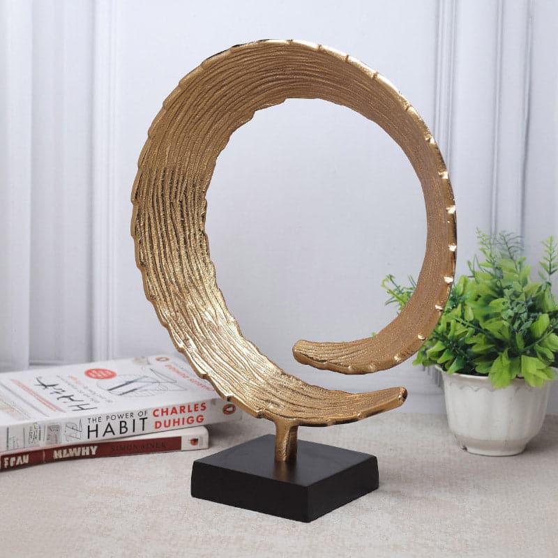 Buy Serene Spiral Showpiece - Gold Showpieces from Vaaree