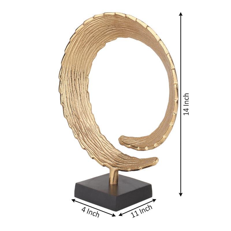 Buy Serene Spiral Showpiece - Gold Showpieces from Vaaree