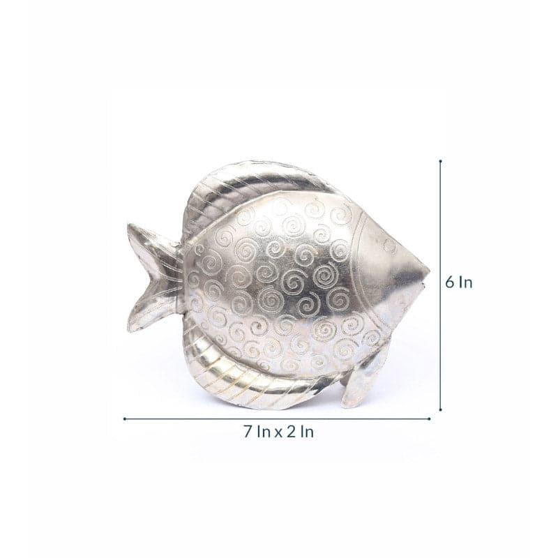 Buy Silver Fishsome Showpiece Showpieces from Vaaree