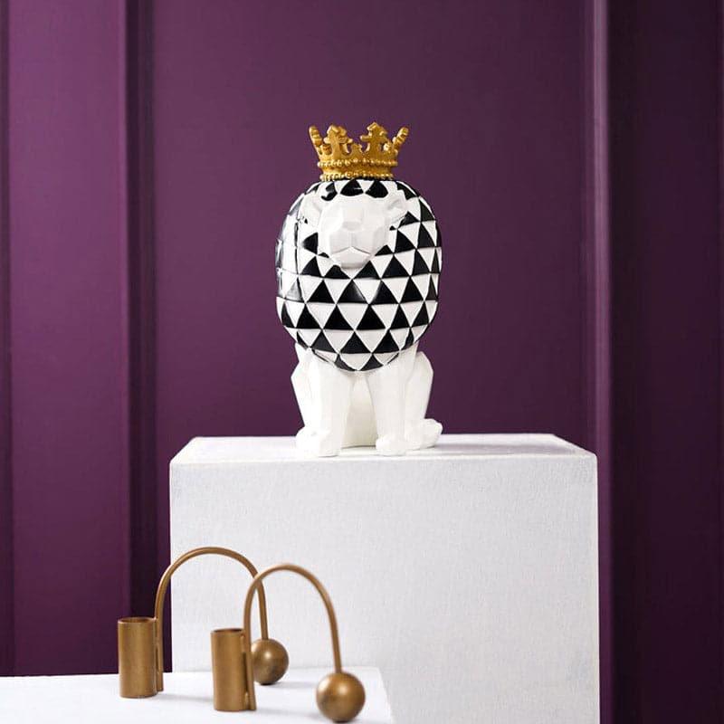 Buy Simba Glaze Showpiece - White Showpieces from Vaaree