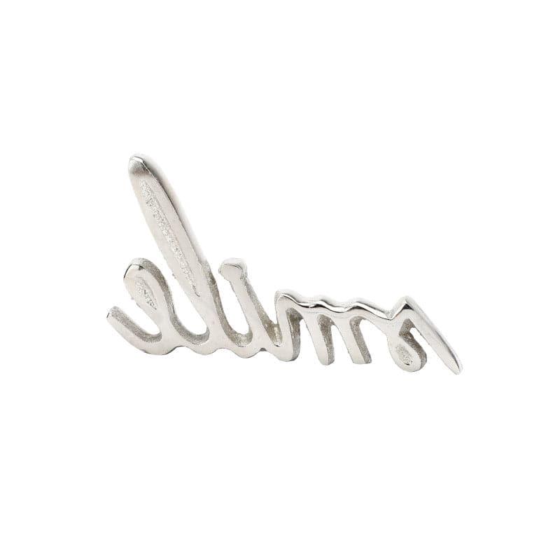 Buy Smile Typography Showpiece - Silver Showpieces from Vaaree